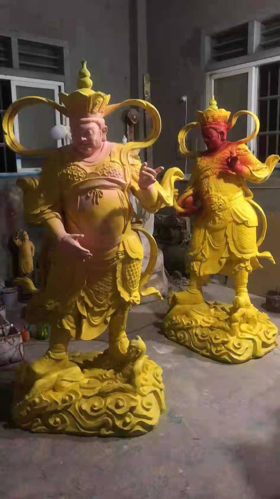 金彩汇四大天王贴金缘起