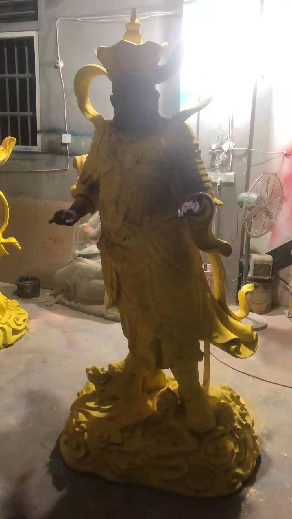 金彩汇四大天王贴金缘起