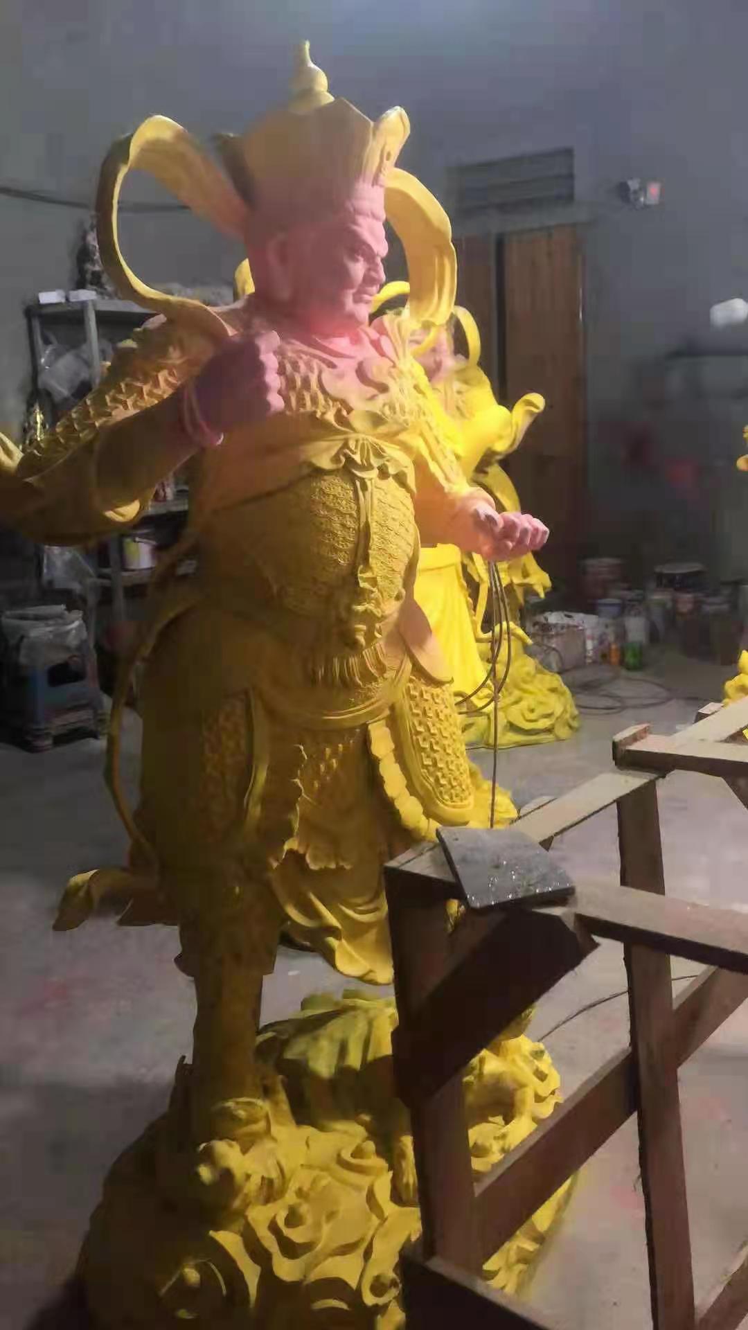 金彩汇四大天王贴金缘起